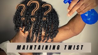 How to Maintain TwoStrand Twist  Natural Curly Hair [upl. by Lamoree]