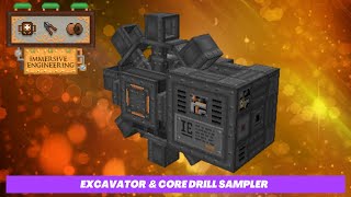 Minecraft Mod Spotlight  Immersive Engineering Core Drill Sampler amp Excavator [upl. by Adihaj]