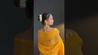 Hair style for Ganesh Chaturthi ❤️ hairstyle festivewear salwarsuit [upl. by Atterrol]