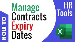 HR Excel Tools  Managing Contracts Expiry Dates [upl. by Dekeles]