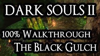 Dark Souls 2 100 Walkthrough 16 The Black Gulch All Items amp Secrets [upl. by Elbon]