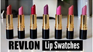 Revlon Super Lustrous Lipsticks Swatches  Matte Creme [upl. by Adnolehs]