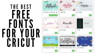 The Best Free Fonts For Your Cricut [upl. by Srevart]