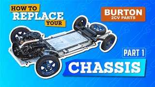 Replace a 2CV Chassis  Part 1 Disassembly  BURTON 2CV PARTS [upl. by Ecirum]