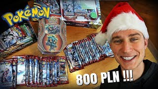 KARTY POKEMON ZA 800 ZŁOTYCH  UNBOXING KART CRIMSON INVASION CZ 1 [upl. by Essiralc]