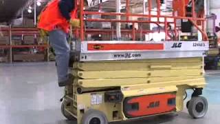 Scissor Aerial Lift Training JLG ES [upl. by Ancilin153]