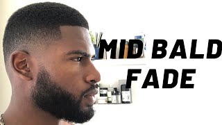 MID BALD FADE HAIRCUT TUTORIAL LEARN THIS FADE IN 5 MINUTES [upl. by Lanevuj]