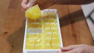 How to Make Popsicles  Easy Ice Cube Tray Popsicles Recipe [upl. by Harriette]