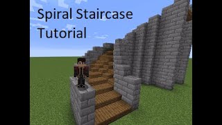 Easy Minecraft Builds CurvedSpiral Staircase Tutorial 4 Wide [upl. by Aniras]