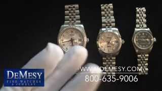 Rolex Datejust Size Comparison Ladies 26mm Midsize 31mm amp Mens 36mm Review [upl. by Hecklau513]