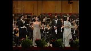 Angela GheorghiuLuciano Pavarotti  Modena 2001  LIVE IN CONCERT [upl. by Amatruda329]