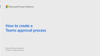 How to create a Teams approval process [upl. by Ylehsa118]