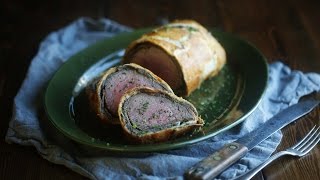 Classic Beef Wellington Recipe  The Inspired Home [upl. by Adnowat]