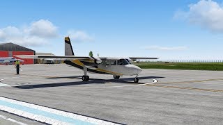 XP TorqueSim BN2 Islander Lands End Airport [upl. by Eldon]