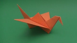 como hacer un pajaro origami muy facil [upl. by Acinod]