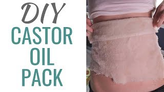 DIY Castor Oil Pack Tutorial  How to Castor Oil Pack for Fertility Fibroids and Liver Health [upl. by Mordy]