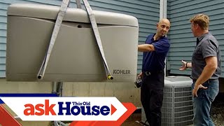 How to Install an Automatic Standby Generator  Ask This Old House [upl. by Ynnos]