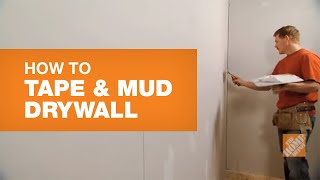 How To Tape and Mud Drywall Reduce Sanding Time  The Home Depot Canada [upl. by Ahseeyt602]