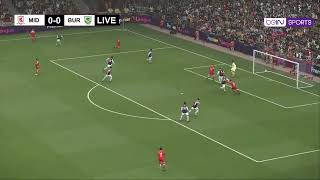 Midiesbrough vs Burnley  EFL Championship 202425  eFootball Pes 21 Gameplay l Rony Gameplay [upl. by Dumond]