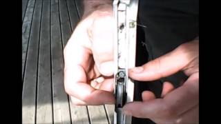 DIY  Patio Screen Door Adjustment amp Lube [upl. by Brunhilde]