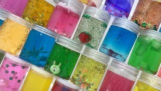 MIXING ALL MY CLEAR SLIME TOGETHER  MOST SATISFYING SLIME VIDEOS [upl. by Cloe167]