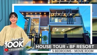 House Tour 40 ▪︎ Inside a ₱26500000 Strikingly Beautiful Home in BF Resort Village Las Piñas [upl. by Ayekram]