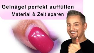 Gelnägel perfekt auffüllen  Naildesign [upl. by Dnalevelc]