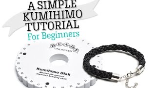 A Simple Kumihimo Tutorial For Beginners [upl. by Arramahs878]