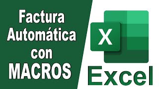 🟢 EXCEL básico  Como hacer una factura AUTOMÁTICA en Excel con macros [upl. by Guilbert]