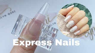 Express nails  Nägel selber machen  Polygel [upl. by Frum1]