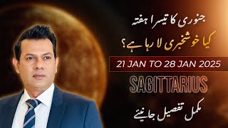 Sagittarius Weekly horoscope 21 to 28 January 2025Urdu astrology [upl. by Sibeal]