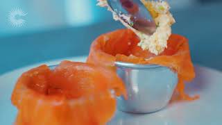 Smoked salmon mousse with crème fraîche lime and dill by Galton Blackiston [upl. by Atlas]