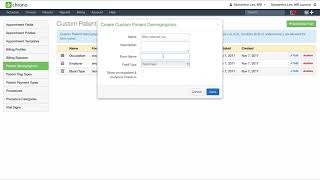 Training DrChrono Account Set Up  How to Create Custom Patient Demographics [upl. by Rehpotsrihc903]