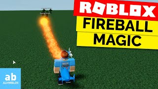 FIREBALL MAGIC  Scripting Tutorial Roblox [upl. by Wilona]