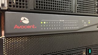 Avocent DSR4030 IP KVM Switch Unboxing [upl. by Tillio]