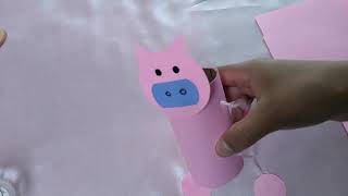 como hacer un titere de cerdito con papelhow to make a piggy puppet with paper [upl. by Hammel]