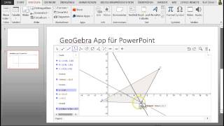 GeoGebra in PowerPoint [upl. by Arodaeht]