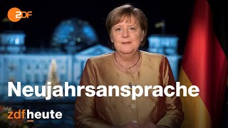 Neujahrsansprache 2021 von Bundeskanzlerin Angela Merkel [upl. by Hoy251]