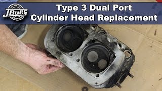 JBugs  VW Type 3  Dual Port Cylinder Head Replacement [upl. by Aicelet]