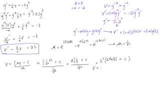 Bernoulli differential equation example 1 [upl. by Zetnauq]