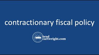 Contractionary Fiscal Policy Explained  IB Macroeconomics [upl. by Viv]