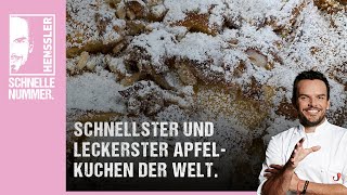 Schnellster und leckerster Apfelkuchen der Welt von Steffen Henssler [upl. by Eenwahs]