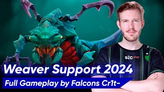 WEAVER SUPPORT 4 Pos by Cr1t  Dota 2 2024 Pro Gameplay [upl. by Ynafit]