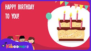 Happy Birthday To You Lyric Video  The Kiboomers Preschool Songs amp Nursery Rhymes [upl. by Oaht]