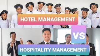 Hotel vs Hospitality Management  What to choose [upl. by Atiuqel327]