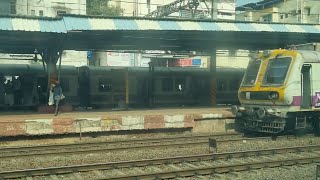 12220 Mumbai LTT Duronto passing Local Trains  Indian Railways [upl. by Nnylirak]