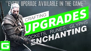 The Witcher 3 Upgrade Guide for Beginners  Crafting Runes Glyphs Sockets amp Enchanting [upl. by Ahsiemal]