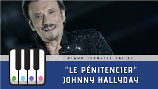 Le pénitencier  Johnny Hallyday  Piano tuto facile  Synthesia [upl. by Lika]