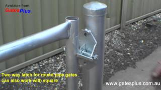 Gate Latch 2 way for round pipe and square [upl. by Marcile]