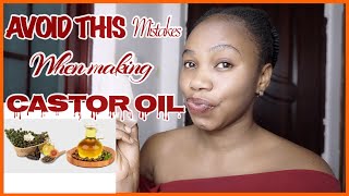 Avoid This Mistakes When Making Castor Oil At Home [upl. by Kcirej]